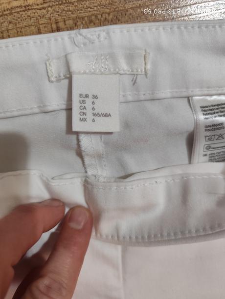 Letné biele nohavice, h&m,36