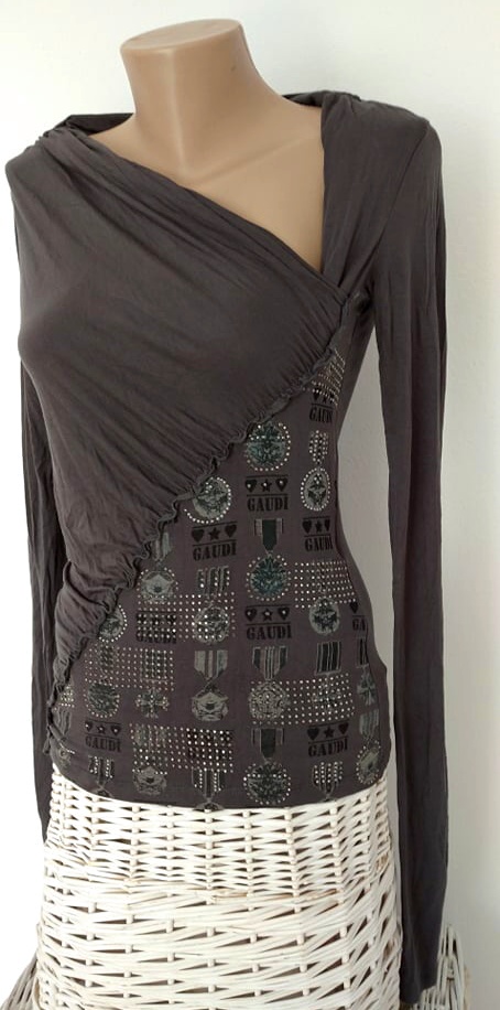 Luxusný topík od zn. gaudi - veľ. xs, gaudi,xs