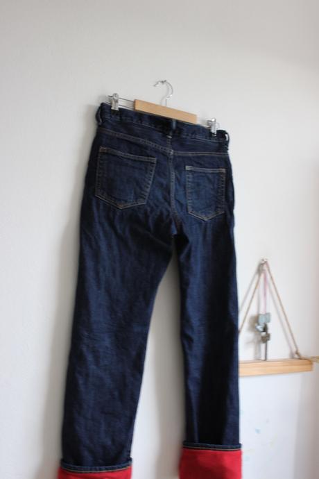 Zateplene fleecom jeansy od 150 cm, gap,152