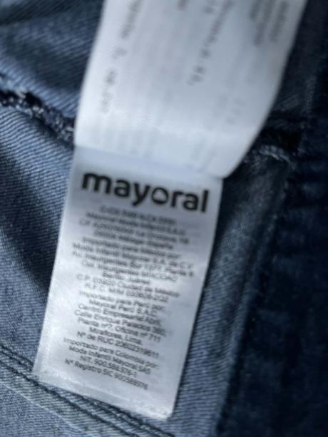 Mayoral nádherná riflová bundička s margarétkami, mayoral,86