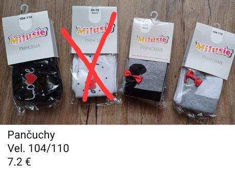 Nove kvalitné pančuchy, 80 - 146