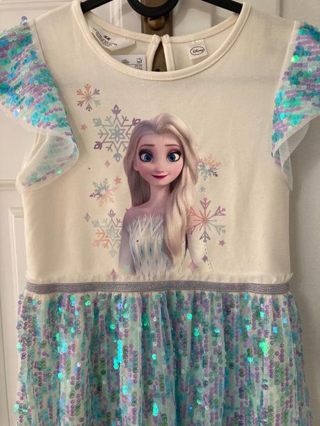 Krásne saty elza, h&m,134