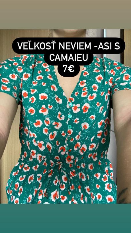 Zelená blúzka, camaieu,s