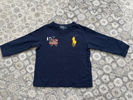 2 ks tričko, polo rl, na 18m, ralph lauren,86