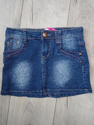 Dievčenská rifľová sukňa s hviezdičkami (134), grace,134