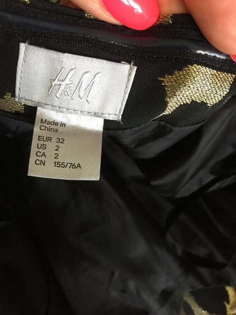 Brokátové šaty, h&m,32