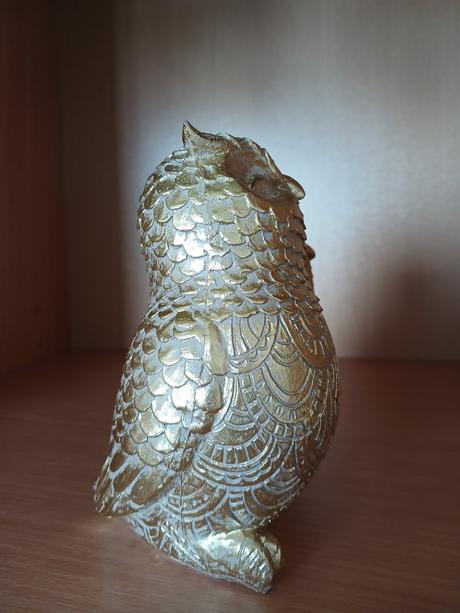 Keramická soška spojené sovičky 14 cm,
