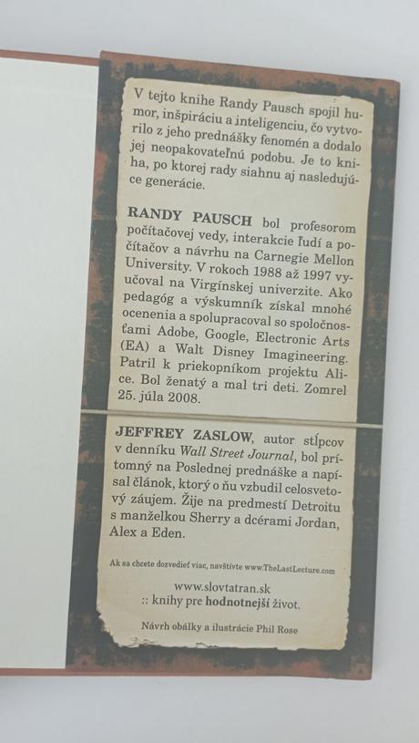 Posledná prednáška, 