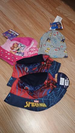 Detské klobúčiky spiderman, káblová patrola,, 50