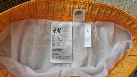 Plavky spongebob 122/128, h&m,122