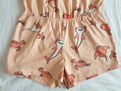 Overal s morskými zvieratami z organickej bavlny, lindex,110 / 116