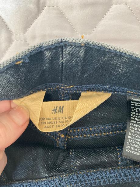 Rozsirene dzinsy hm, h&m,146