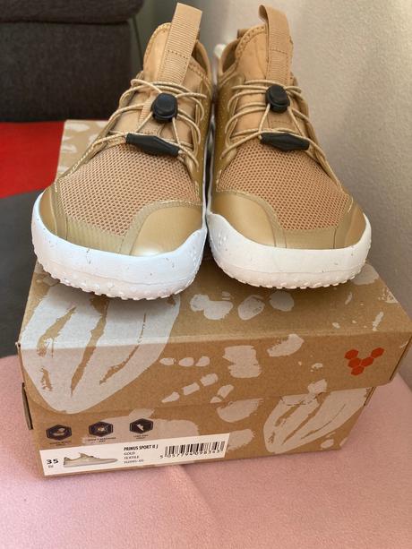 Vivobarefoot primus sport ii junior glod textile, vivobarefoot,35
