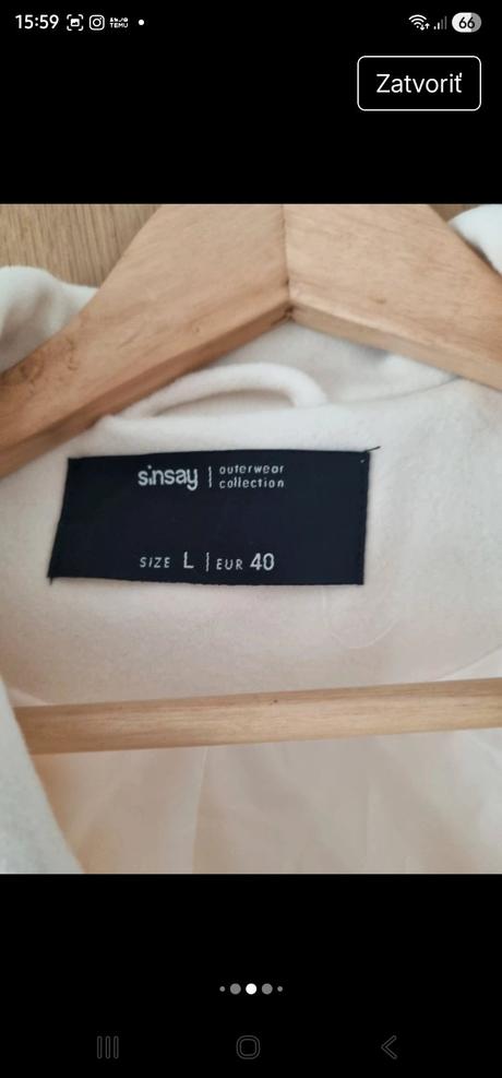 Biely kabat sinsay, xl