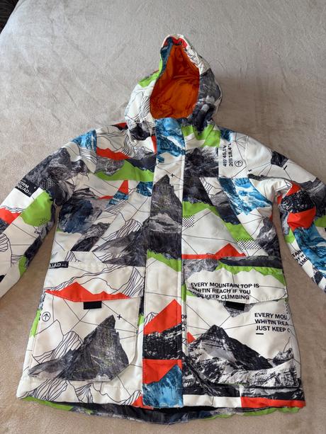 Oteplovačky + bunda 128, reserved,128