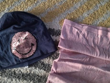 Čiapka smajlík a nákrčník 116/128, 116