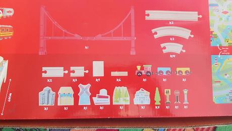 Drevená vláčiková dráha carousel,