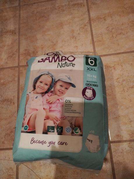 Plienky bambo nature, bambo,11 kg - 25 kg