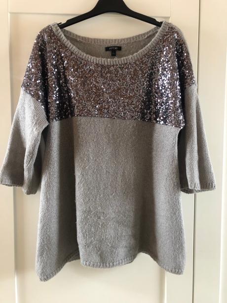 Pulóver s flitrami l, l