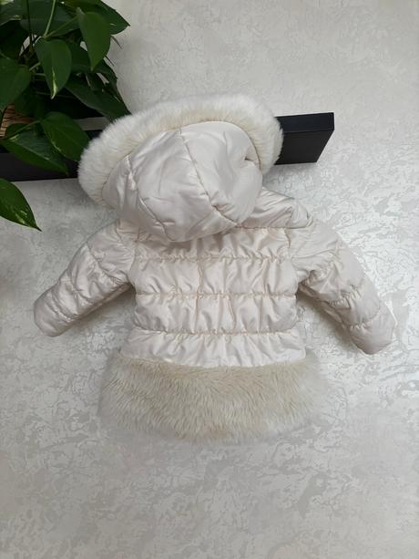Zimna predlzena snehobiela bunda idexe vel 86, idexe,86