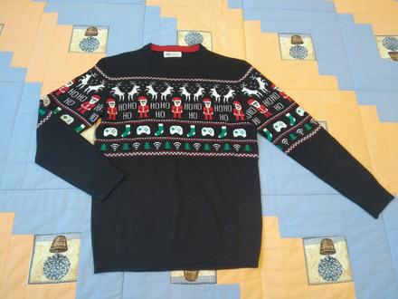 Vianočný sveter, h&m,146