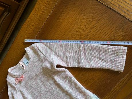 Elegantný pulóvrik s čipkovaným spodkom, palomino,116