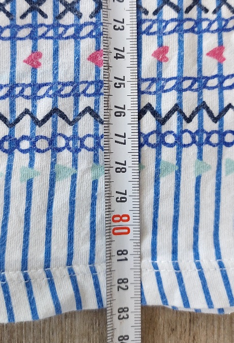 Pásikavé šaty s volánom, h&m,170