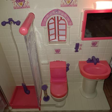 Vintage barbie kúpeľňa,