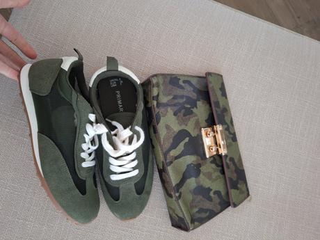 Khaki tenisky, primark,38