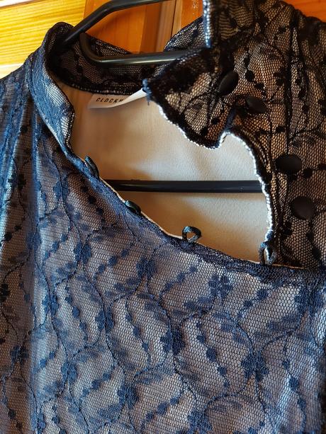 Čierne  spoločenské šaty clockhouse s čipkou, clockhouse,s