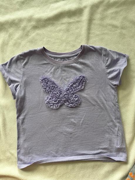 Tricko s aplikaciou motyla, h&m,110