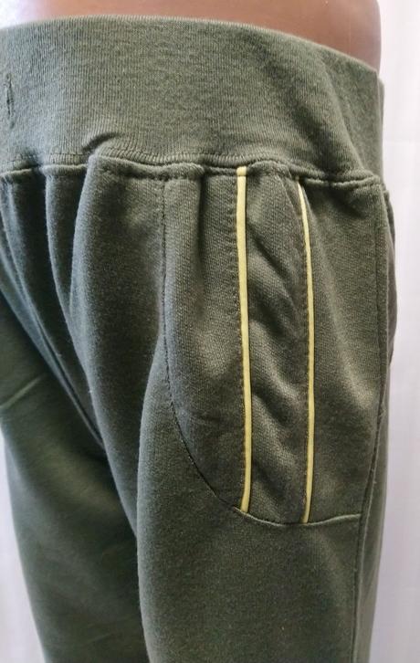 Dievčenské zelené tepláky pásiky, hopefine, 110 cm, 110