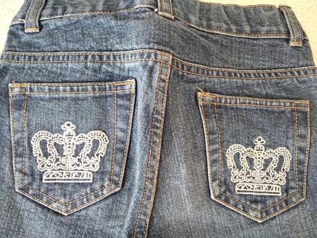 Riflové krátke nohavice, 134