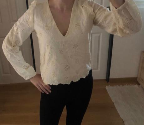 Krémová/maslová madeirová blúzka orsay xs/34, orsay,xs