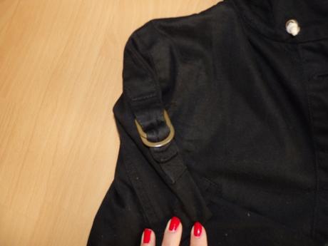 Cierna damska jarna bunda, s