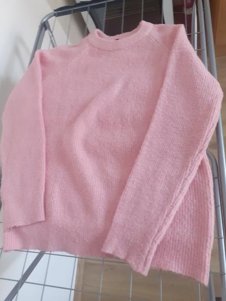 Dámsky bledoružový pulóver, gate,s