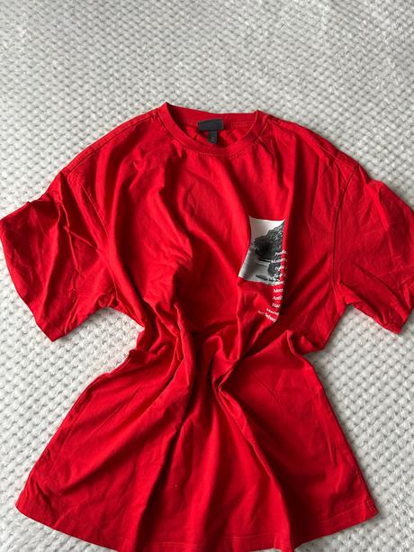 Červené tričko, h&m,l
