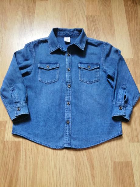 Riflová košeľa lindex, lindex,116