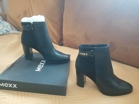 Dámske členkové čižmy., mexx,39