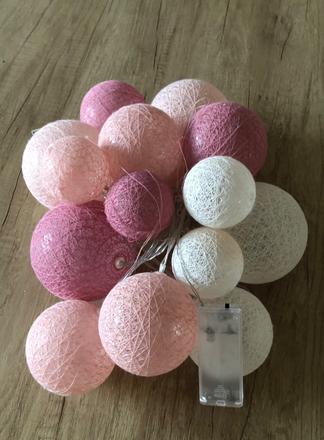 Svetelná reťaz na baterky,