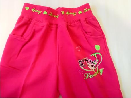 Sýto ružové tepláky lovely, n-feel, 98-104 cm, 104