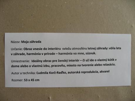 Ľudmila korž-raďko - moja záhrada,