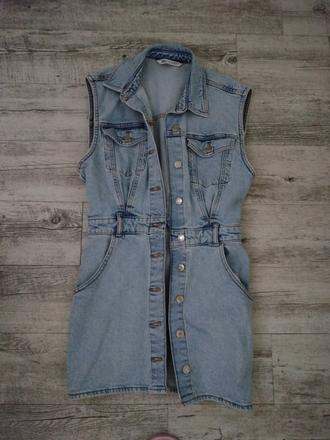 Riflové šaty, zara,s