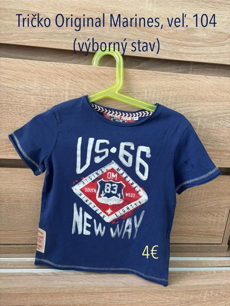 Tričko original marines, veľ. 104/110, original marines,104
