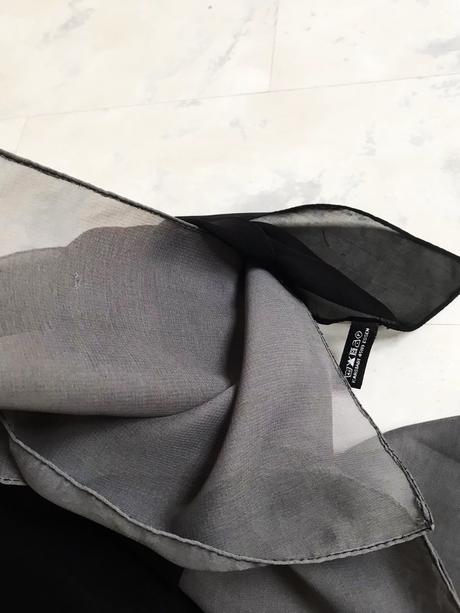 Šifónová maxi šatka na krk, xxxl