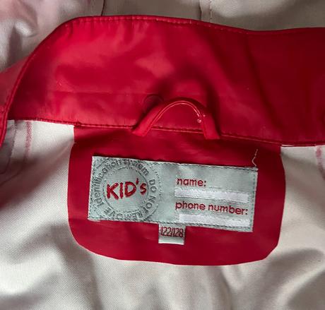 Bunda do dažďa č. 122/128, kids,128