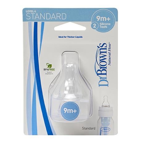 Dr. brown's náhradný cumlík na fľašu standart, 9m+, 