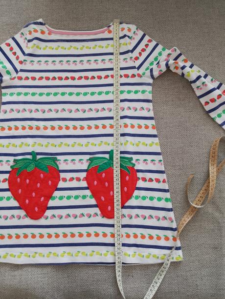 Dievčenská tunika s ovocím, mini boden,134