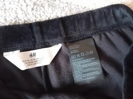 Nohavice velurove, h&m,152