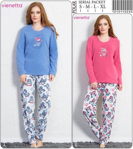 Dámske kvalitné bavlnené pyžamo, l - xxxl